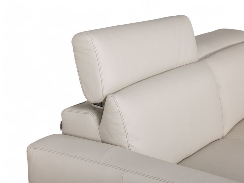 3-zit incl. elektr. relaxen COLORADO - Beige leder ROM-45-001-MAN