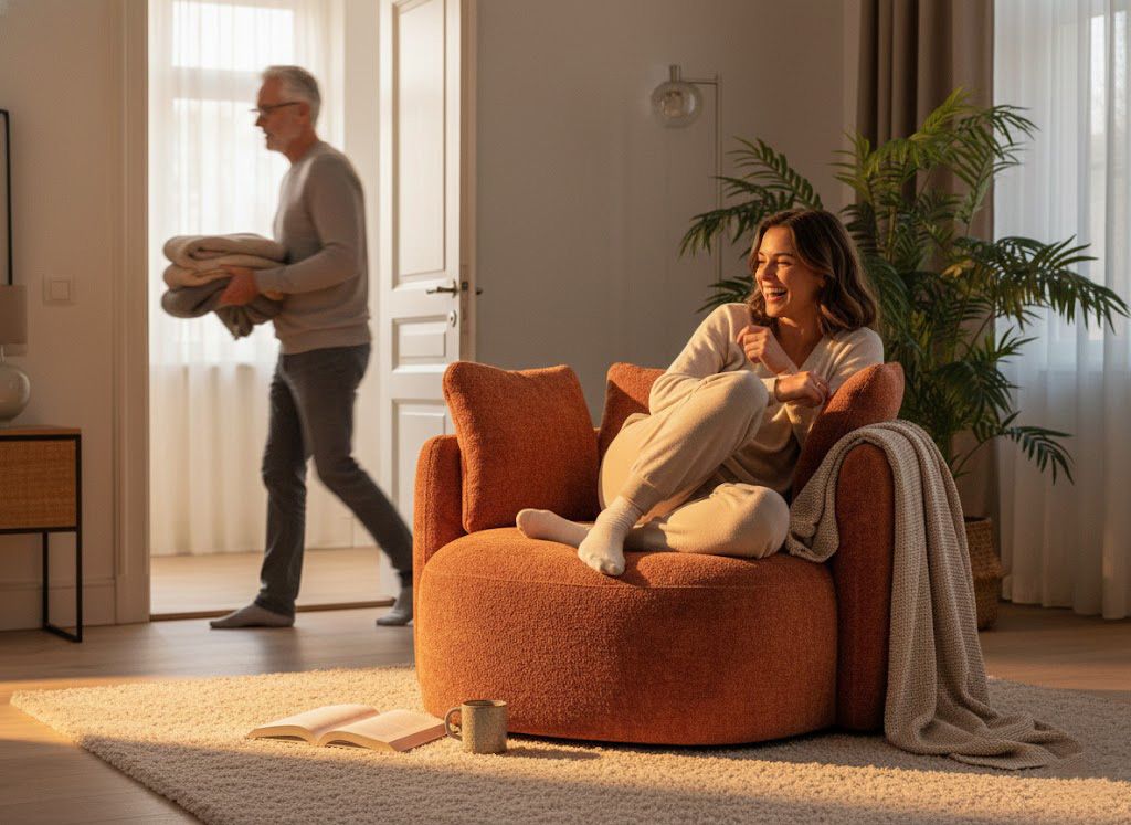 Loveseat COCO - Roestbruin