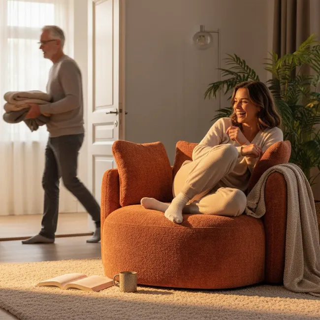 Loveseat COCO - Roestbruin