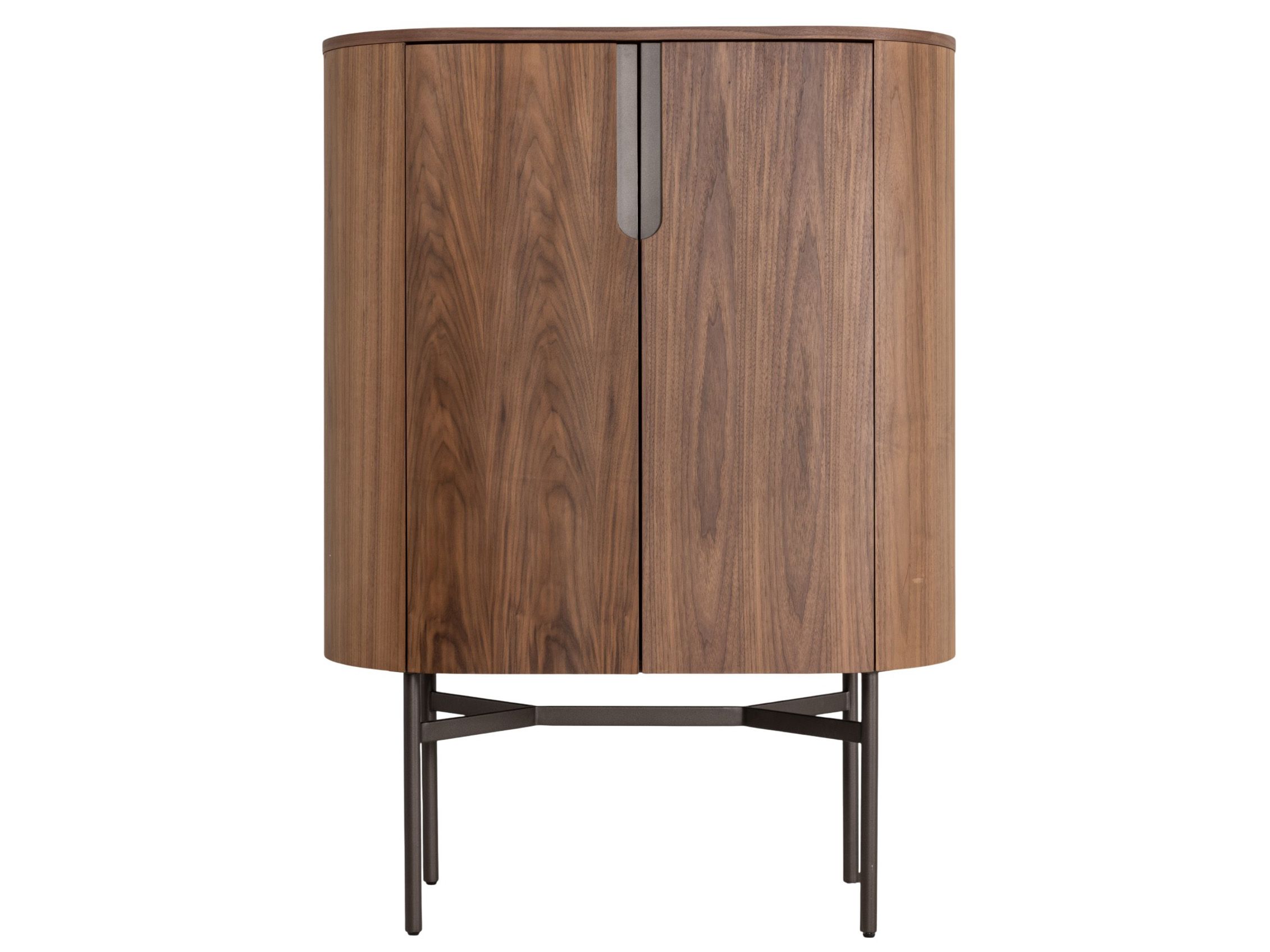 Wandkast WALNUT - Walnootfineer/Brons