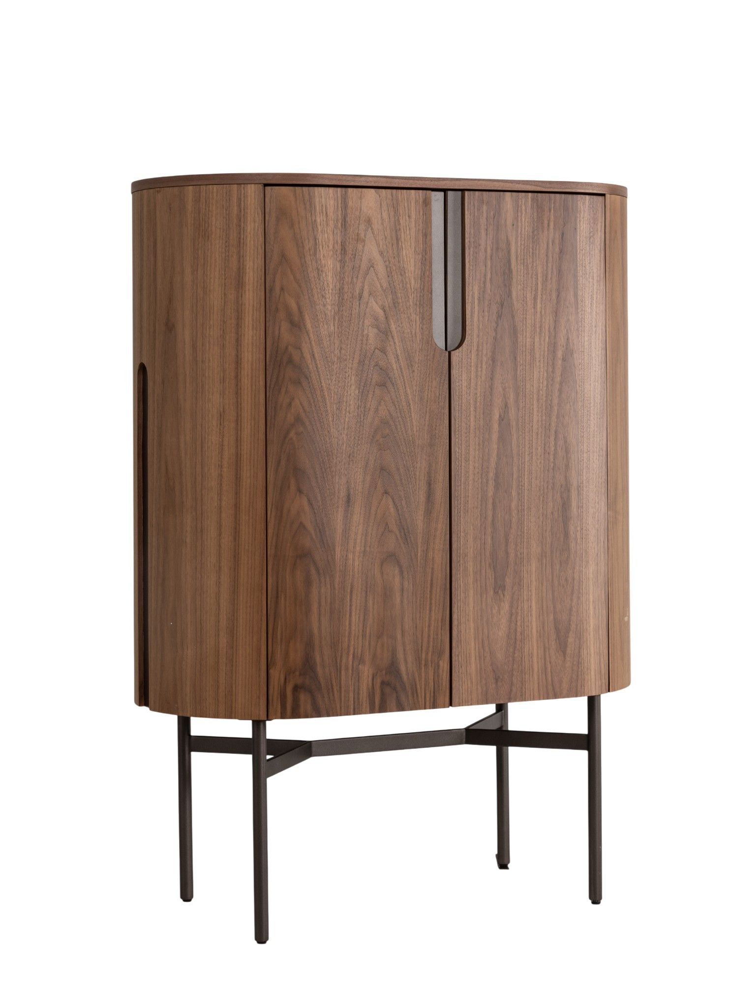 Wandkast WALNUT - Walnootfineer/Brons