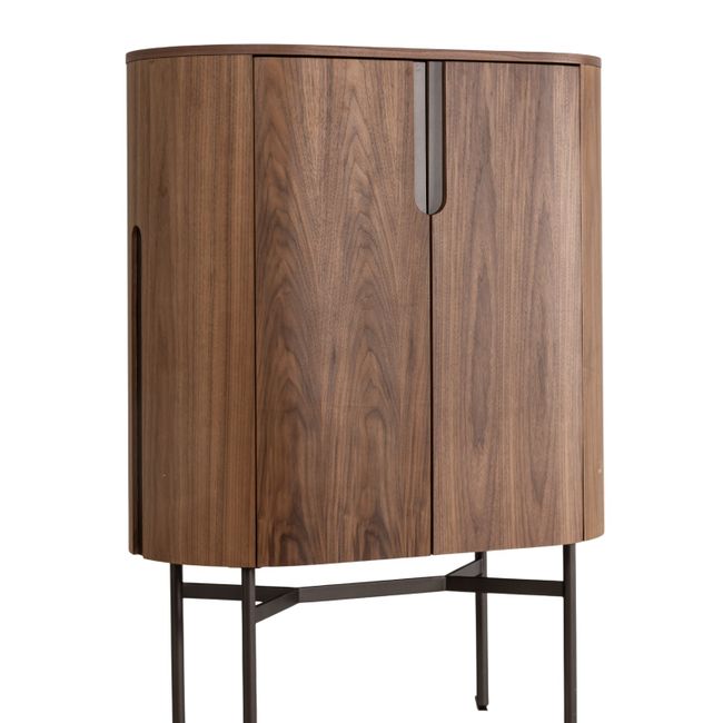 Wandkast WALNUT - Walnootfineer/Brons