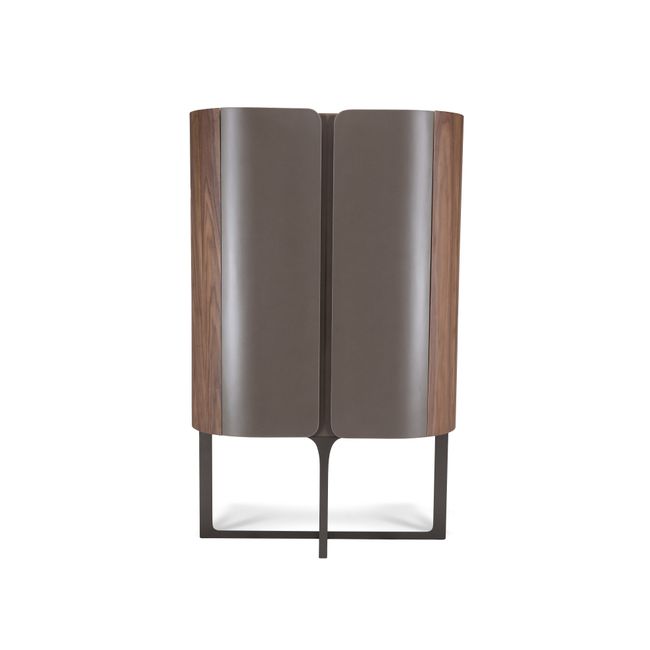 Wandkast WALNUT - Walnootfineer/Brons