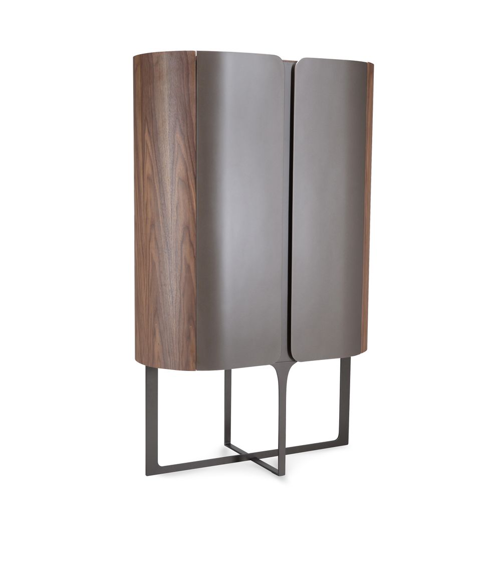 Wandkast WALNUT - Walnootfineer/Brons XLC-42-0000003