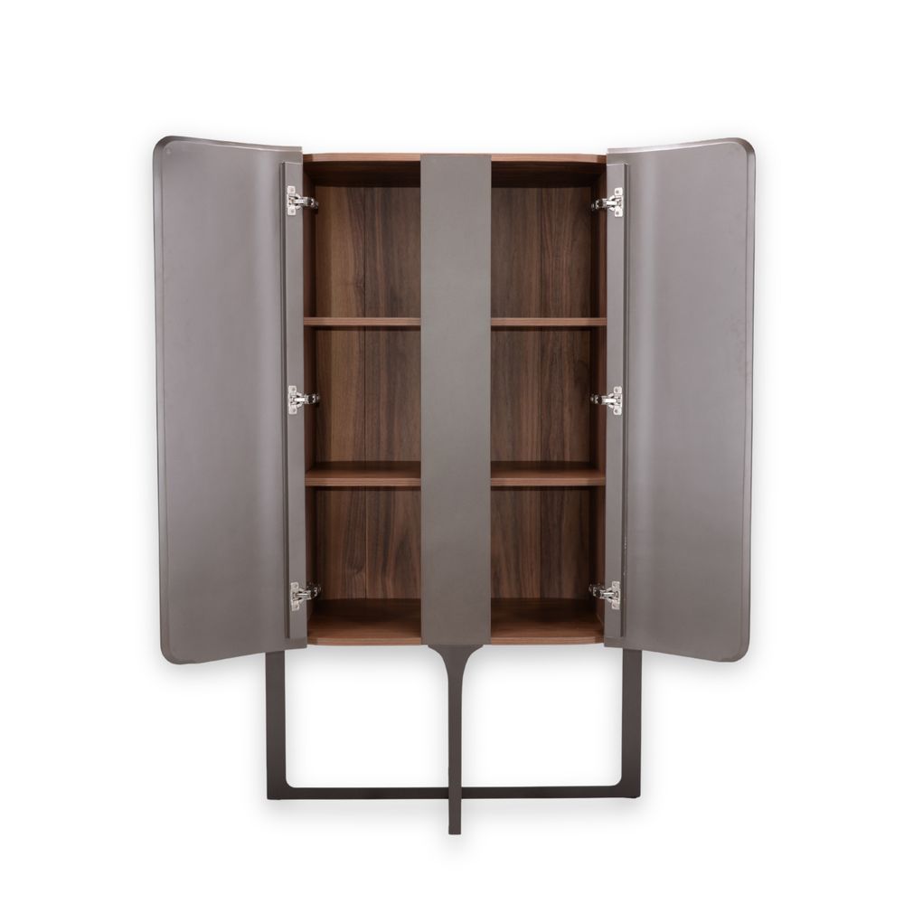 Wandkast WALNUT - Walnootfineer/Brons XLC-42-0000003