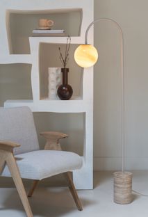 Vloerlamp TIVOLI - Zand Travertijn IAR TIVF030SA