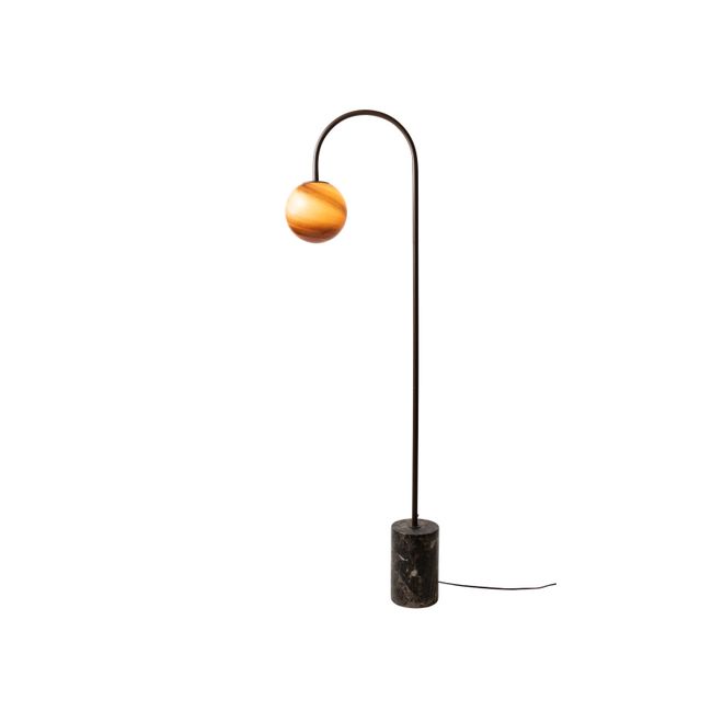 Vloerlamp TIVOLI - Bruin Marmer