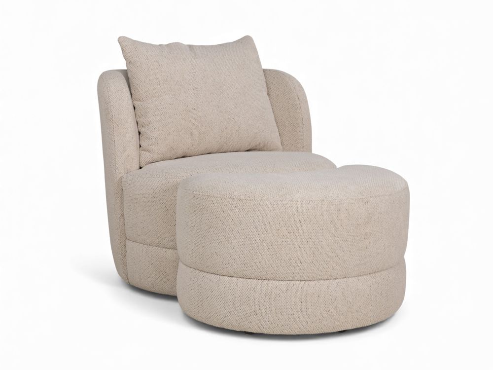 Draaifauteuil LOVELY - Ecru XLC-43-0000004