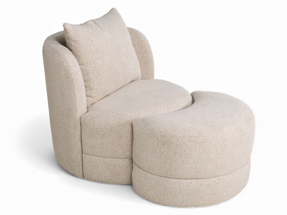 Draaifauteuil LOVELY - Ecru XLC-43-0000004