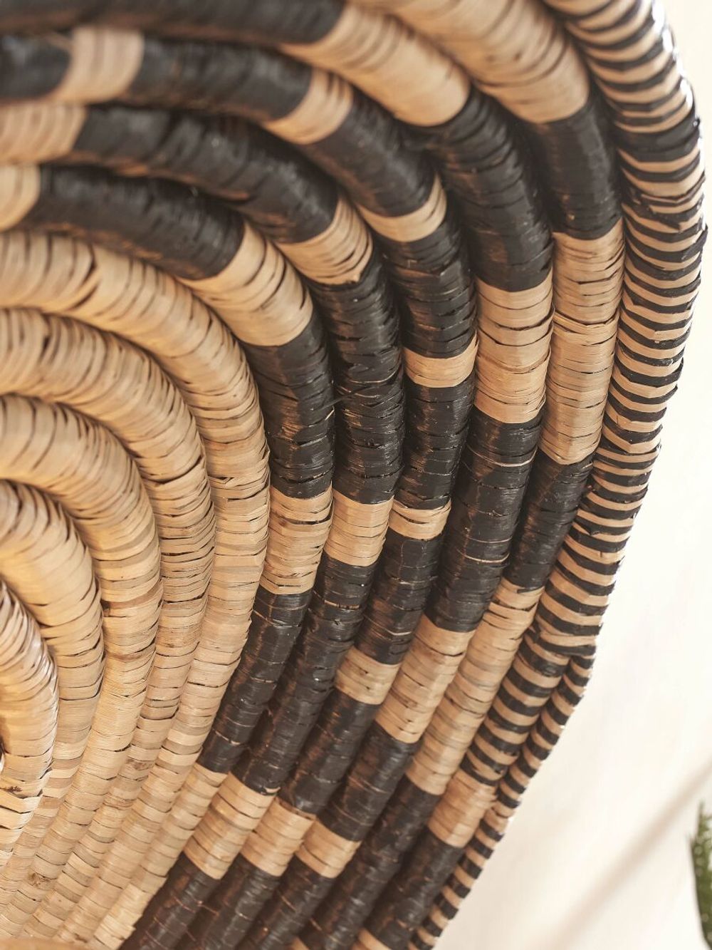 Plafondlamp ANDROS - Zwart / Naturel Zeegras IAR ANDC011BN