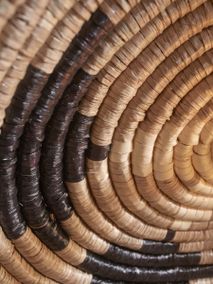 Wandlamp ANDROS - Zwart / Naturel Zeegras IAR ANDW031BW