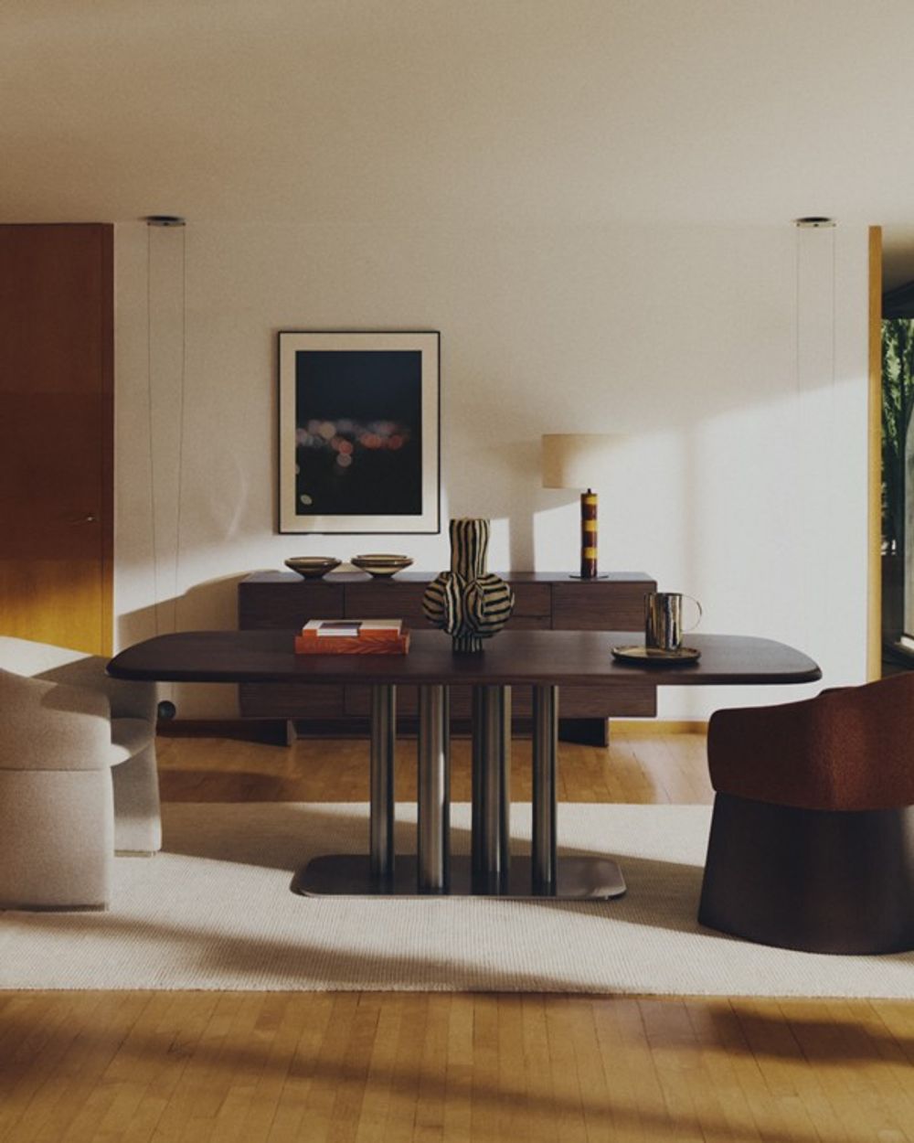 Tafellamp MAVRAN - Bruin/Mosterd keramiek KAV L00128KK35