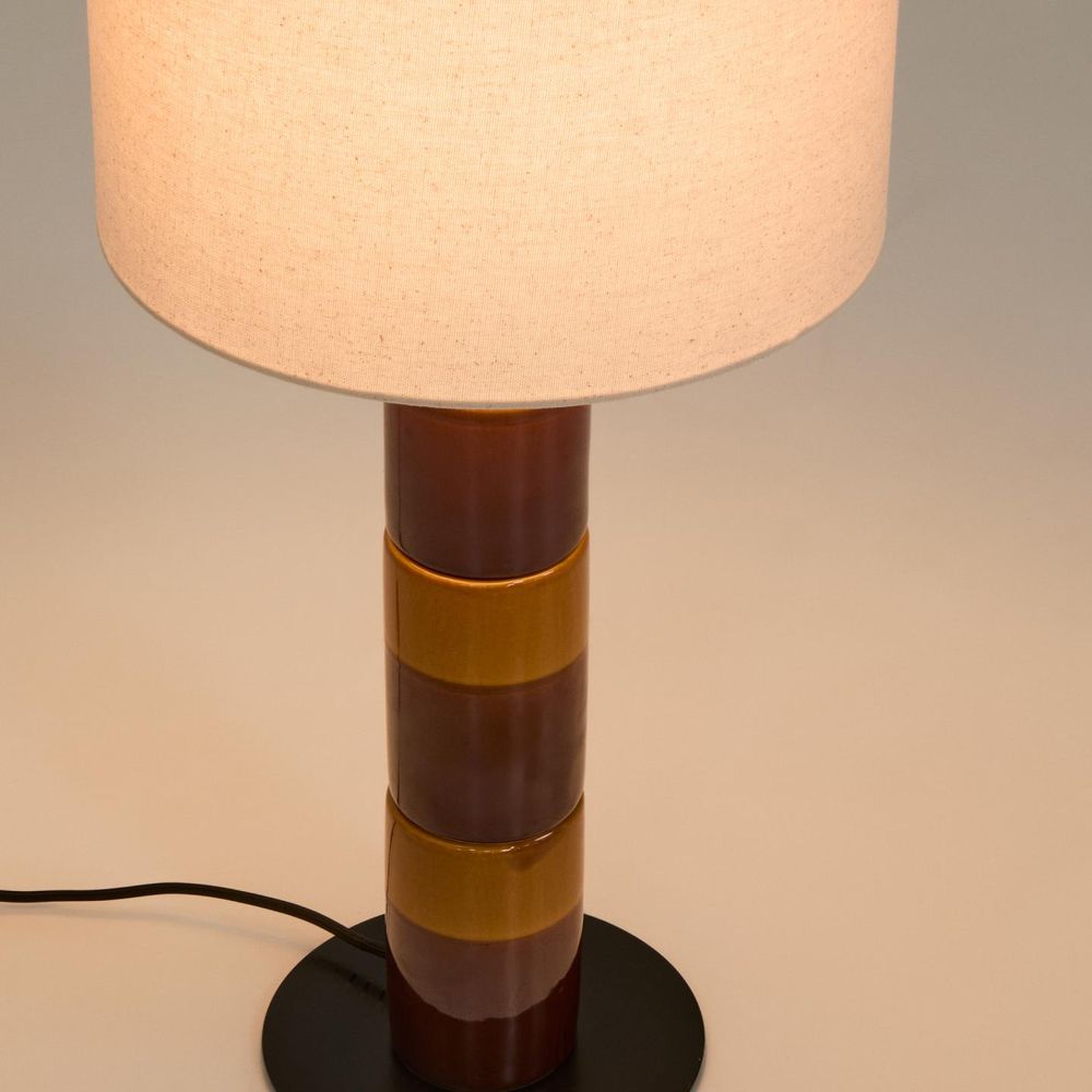 Tafellamp MAVRAN - Bruin/Mosterd keramiek KAV L00128KK35
