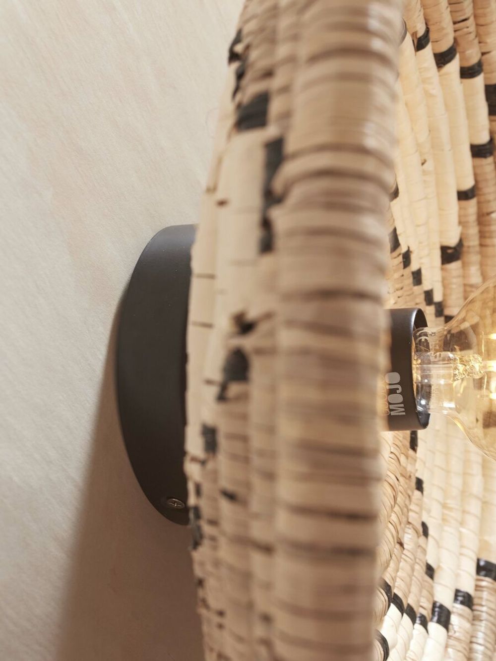 Wandlamp ANDROS - Wit / Naturel Zeegras IAR ANDW051NW