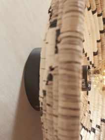 Wandlamp ANDROS - Wit / Naturel Zeegras IAR ANDW051NW