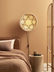 Wandlamp ANDROS - Wit / Naturel Zeegras IAR ANDW051NW