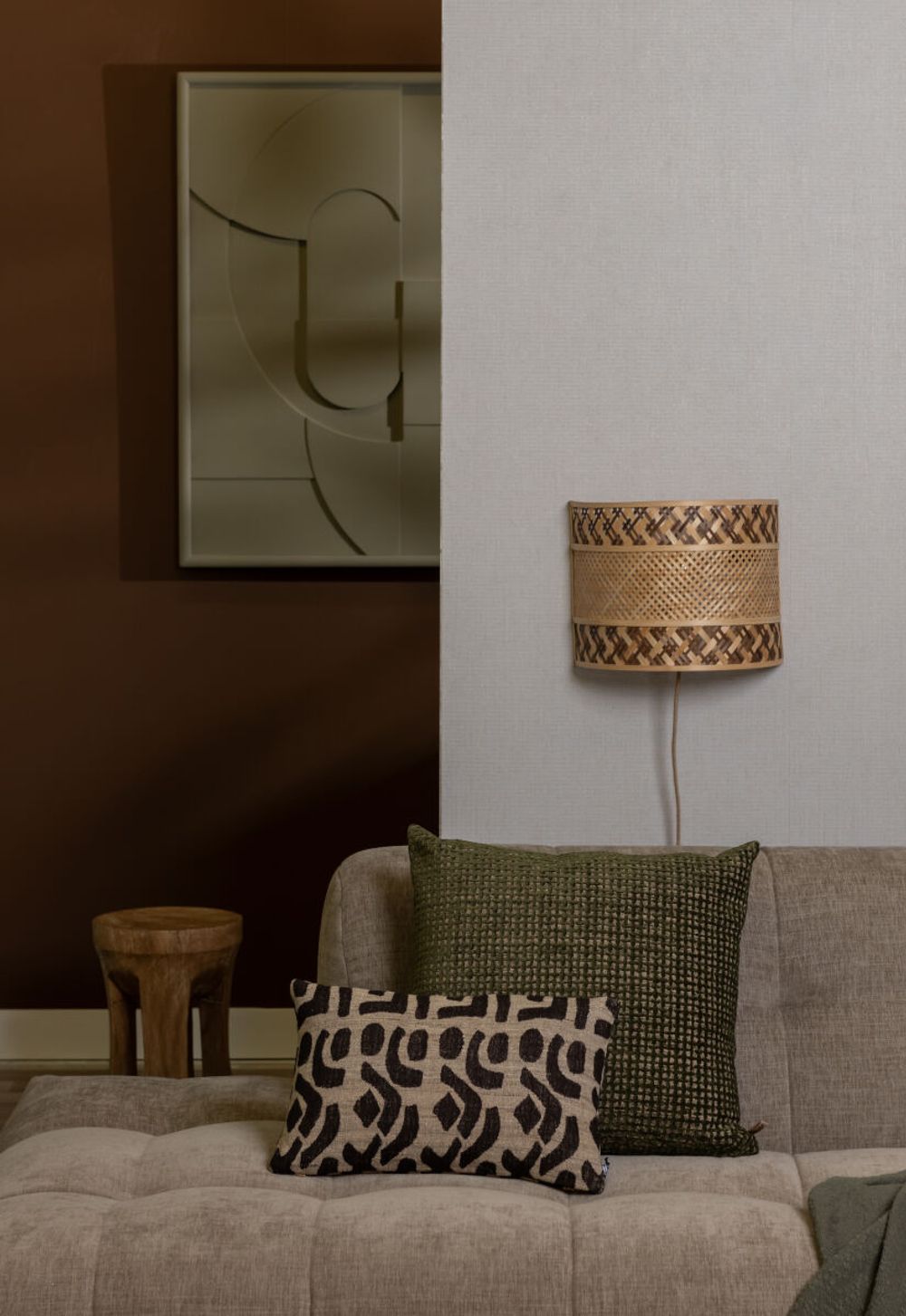 Wandlamp LANGKAWI - Naturel / Bruin Bamboe IAR LANW031NB