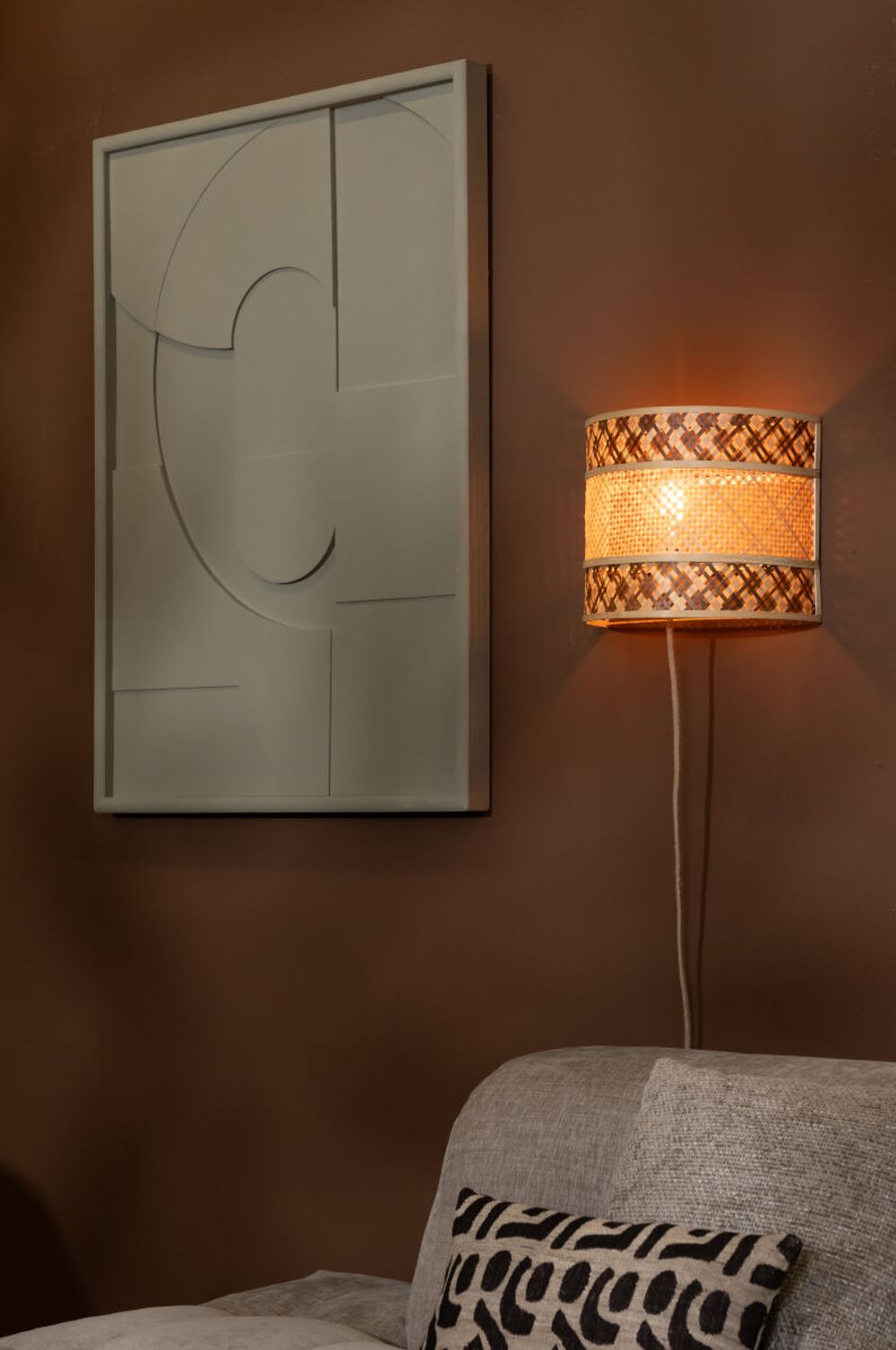 Wandlamp LANGKAWI - Naturel / Bruin Bamboe IAR LANW031NB