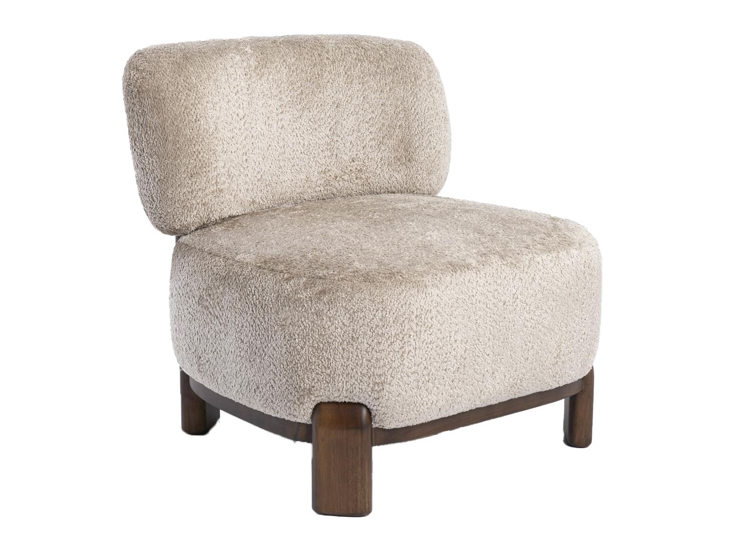 Fauteuil RHODI - Champagne/Walnoot CCM 53188CPG