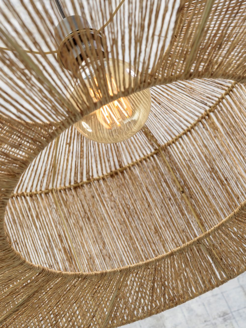 Plafondlamp IGUAZU M - Jute natural C-IAR IGUAZU6025TZ