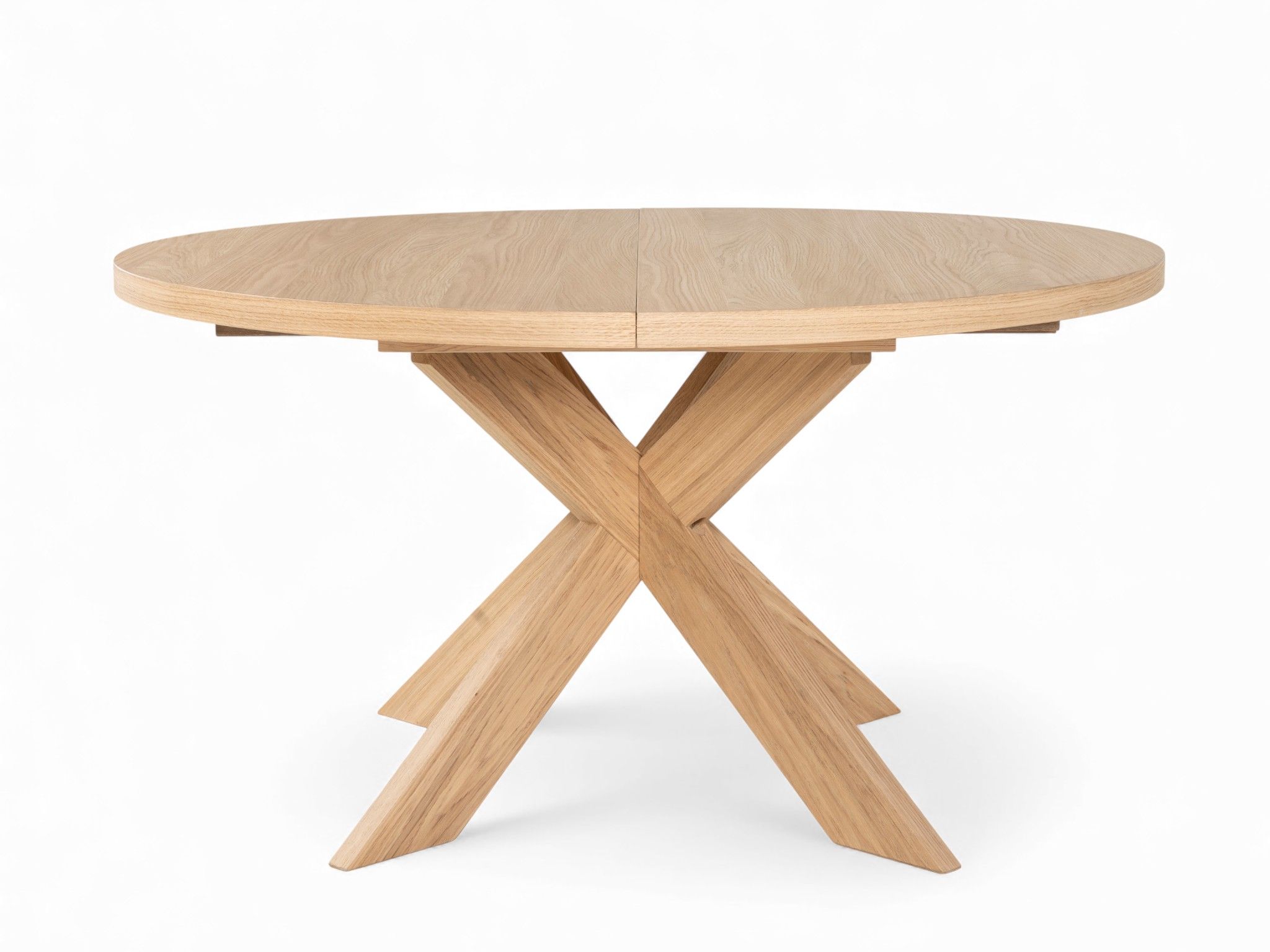 Uitschuifbare ronde eettafel MODENA - Smoked oak FDF-34-000163
