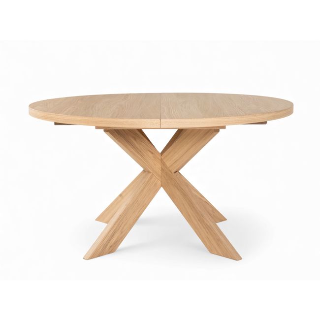 Uitschuifbare ronde eettafel MODENA - Smoked oak