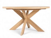 Uitschuifbare ronde eettafel MODENA - Smoked oak FDF-34-000163