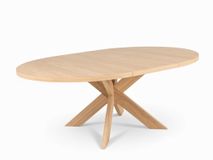 Uitschuifbare ronde eettafel MODENA - Smoked oak FDF-34-000163