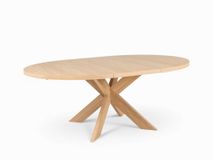 Uitschuifbare ronde eettafel MODENA - Smoked oak FDF-34-000163
