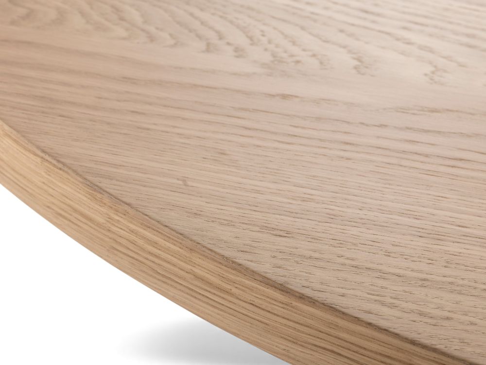 Uitschuifbare ronde eettafel MODENA - Smoked oak FDF-34-000163