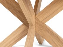 Uitschuifbare ronde eettafel MODENA - Smoked oak FDF-34-000163