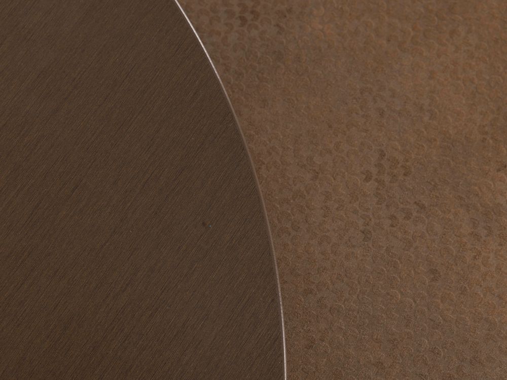 Set van 2 salontafels HARLOW - Brushed / Hammered  MXF-308-001-COP