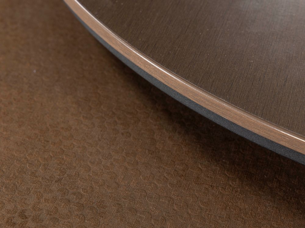 Set van 2 salontafels HARLOW - Brushed / Hammered  MXF-308-001-COP