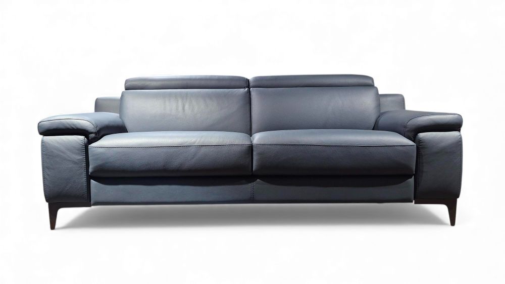 3-zit LIPARI - Leder Blauw CAL-132-000090-B119