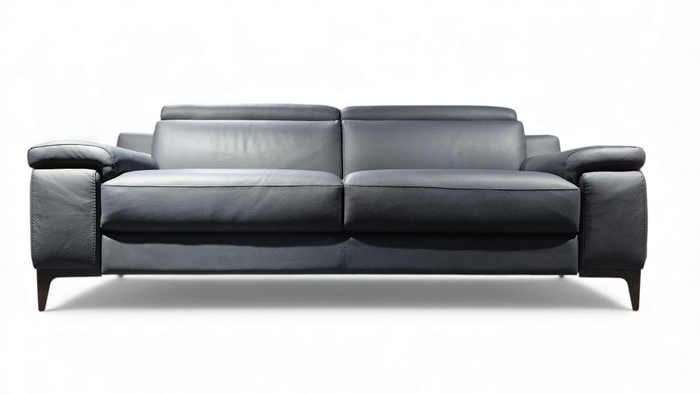 3-zit LIPARI - Leder Blauw CAL-132-000090-B119