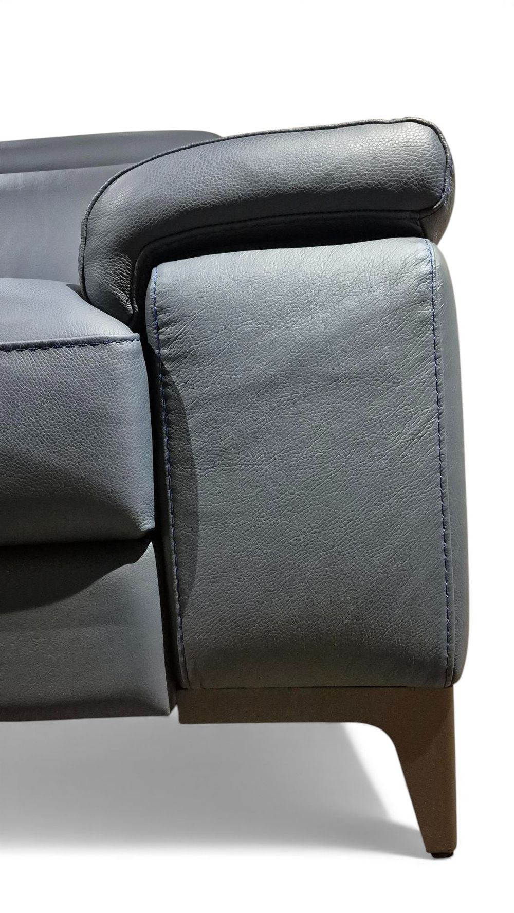 3-zit LIPARI - Leder Blauw CAL-132-000090-B119