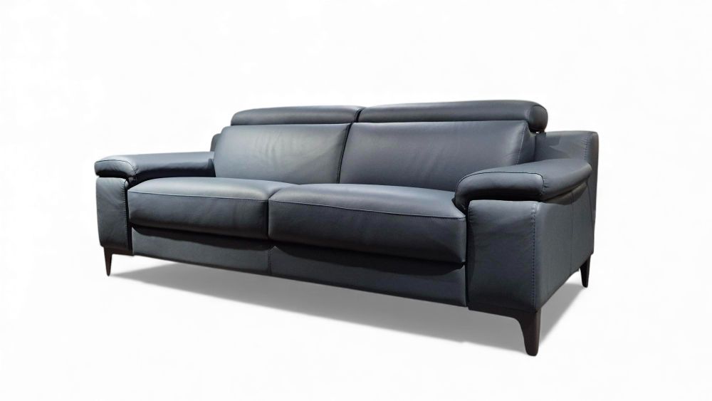 3-zit LIPARI - Leder Blauw CAL-132-000090-B119