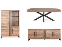 Eetkamerset GIANLUCCA/COSTA - Sheesham C-MXF-250-SET1