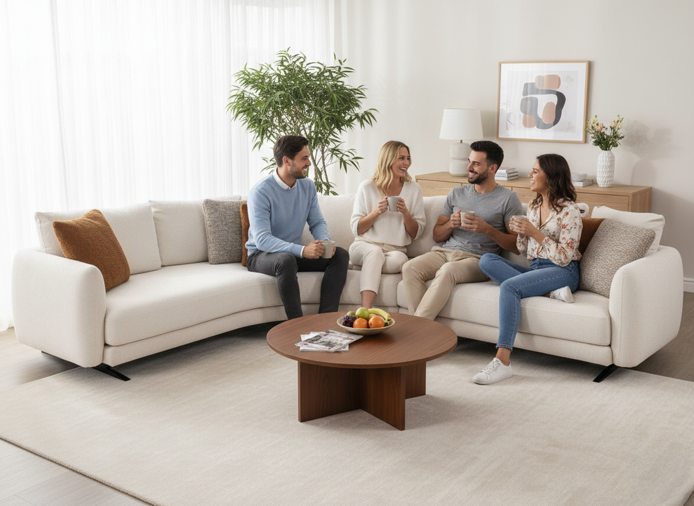 Hoekzetel AMALFI incl. sierkussens - Crème C-SYM-36-HKS2