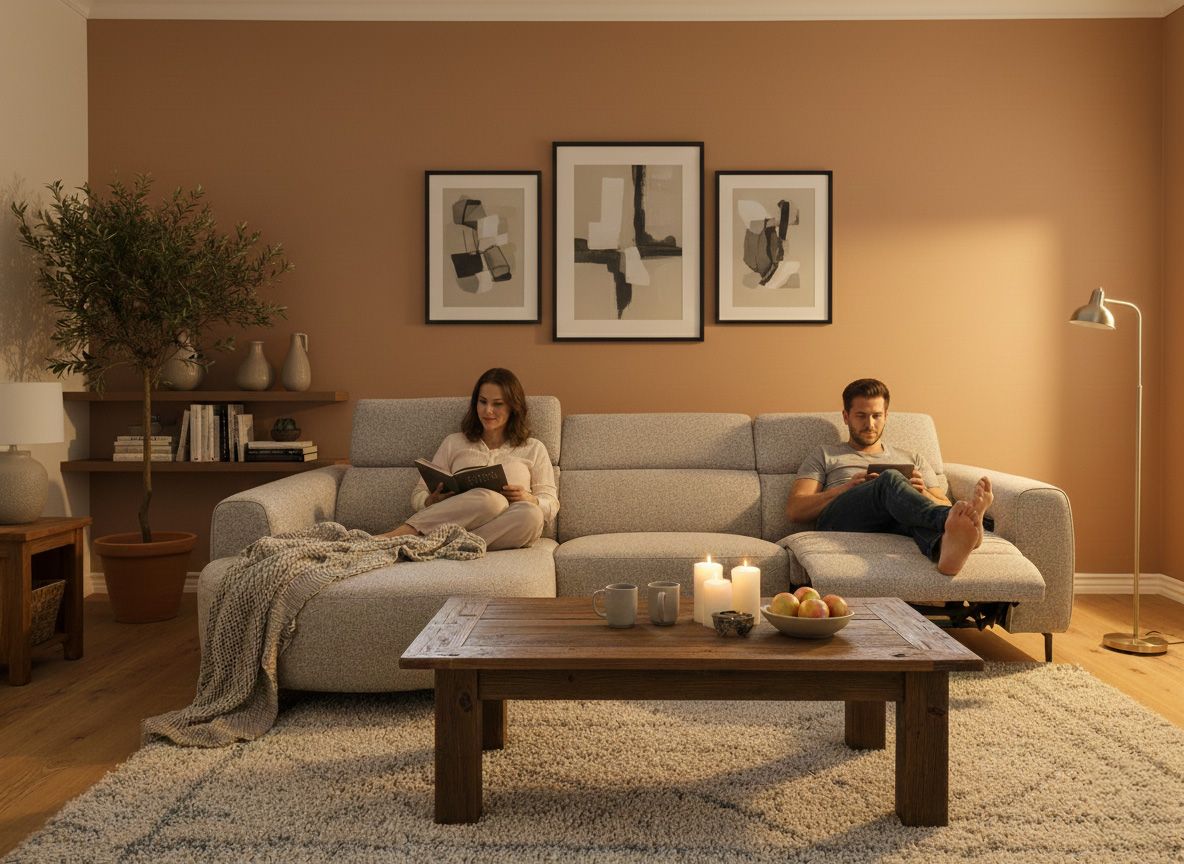 Hoeksalon MAXIME - Bisque