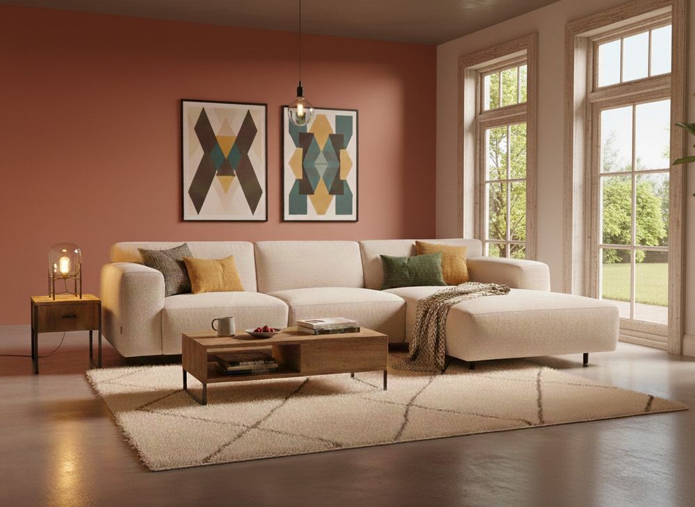 Hoekzetel VESTA - Beige FUR-1-000244-CS