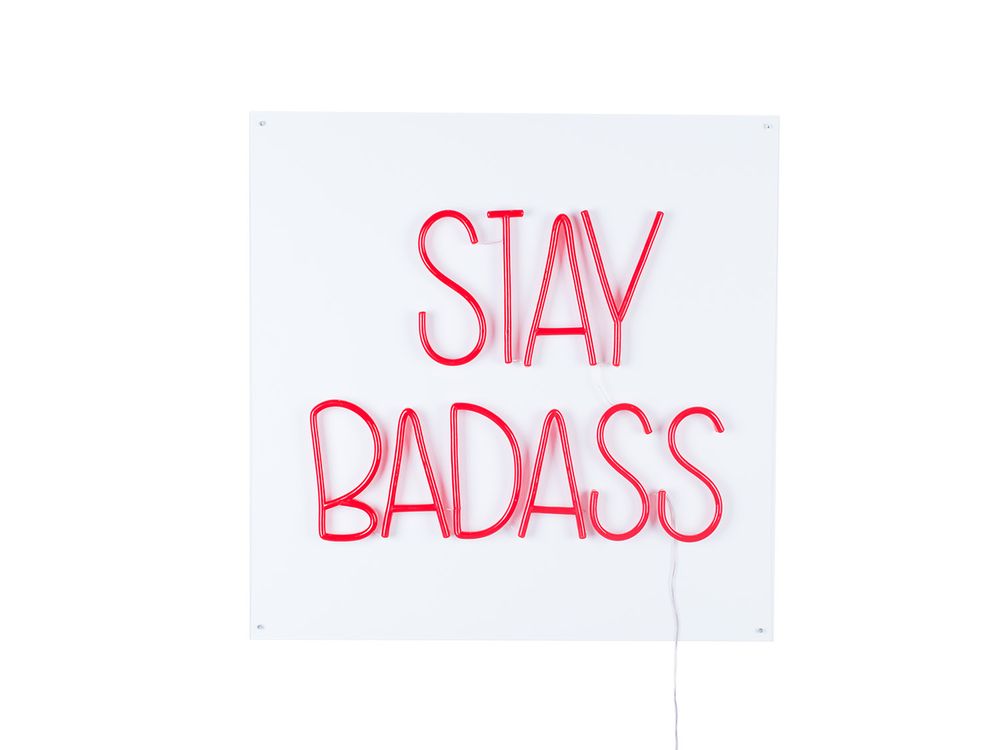 Wandlamp BADASS - Rood neon ZVR BM54002