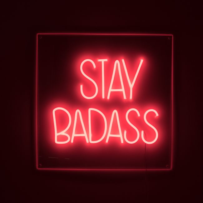 Wandlamp BADASS - Rood neon