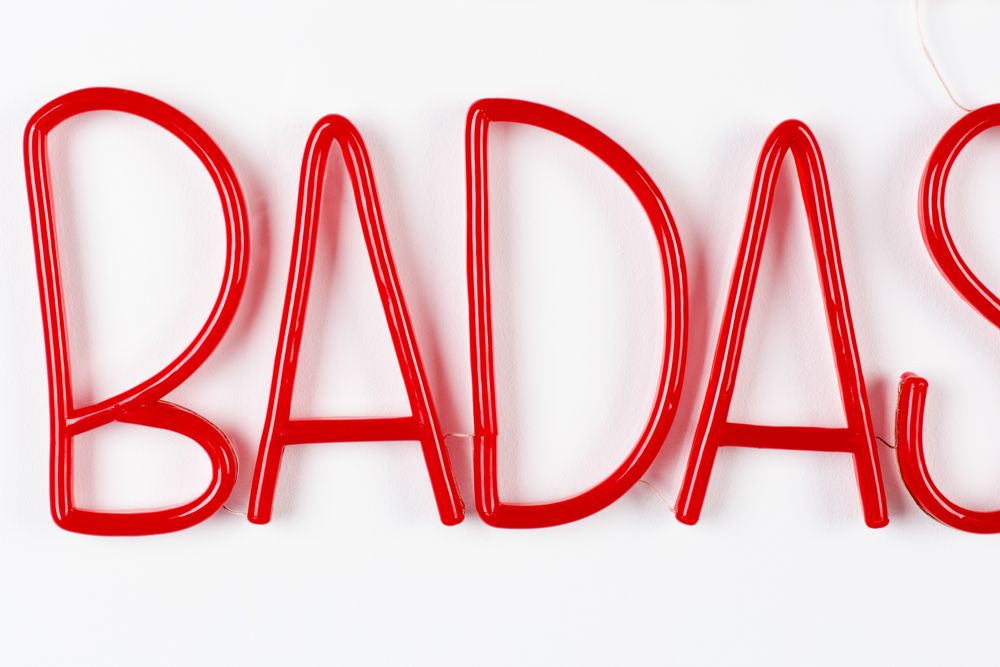 Wandlamp BADASS - Rood neon ZVR BM54002