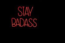 Wandlamp BADASS - Rood neon ZVR BM54002