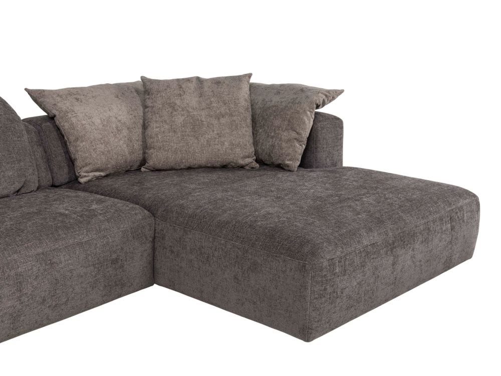 Hoekzetel MOLLY incl. 6 kussens - Bruin C-DFM-12-HKTZ