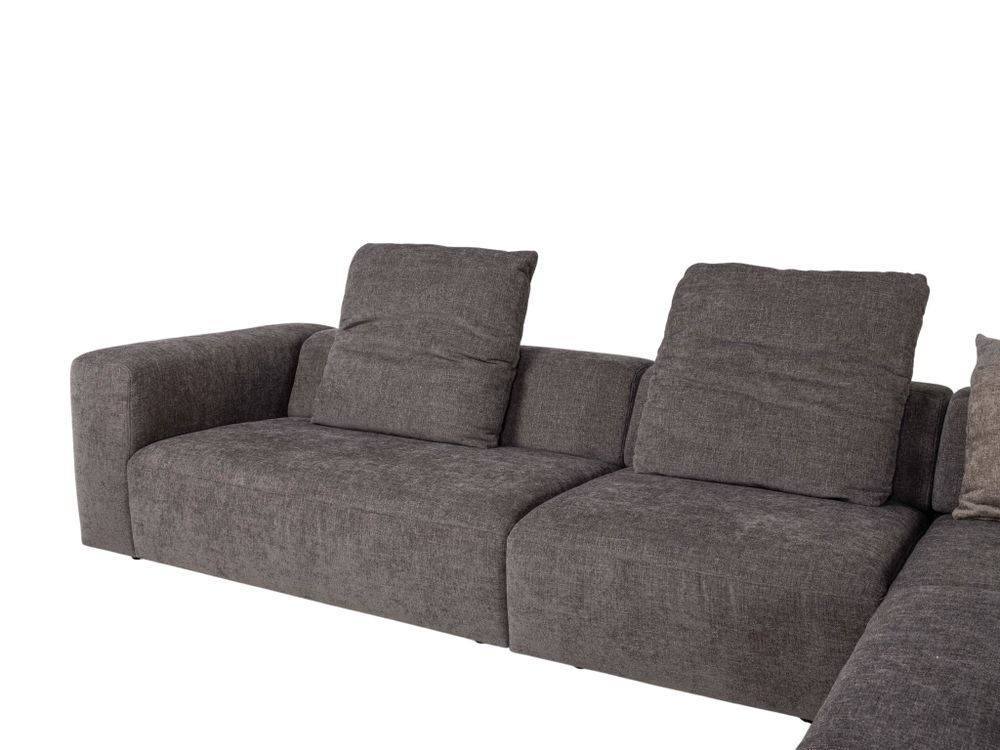 Hoekzetel MOLLY incl. 6 kussens - Bruin C-DFM-12-HKTZ