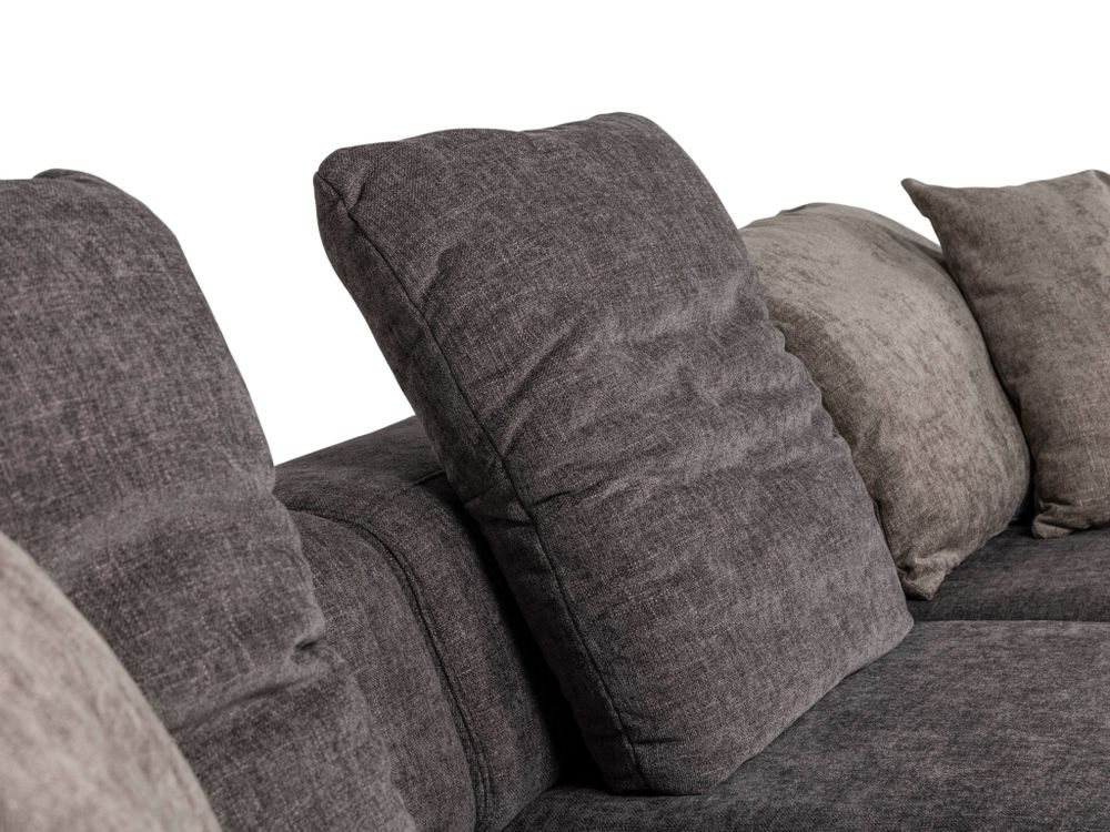 Hoekzetel MOLLY incl. 6 kussens - Bruin C-DFM-12-HKTZ