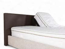 Elektrische boxspring LILY - Leder Namibo moro / s C-RCB-82-BEDTZ