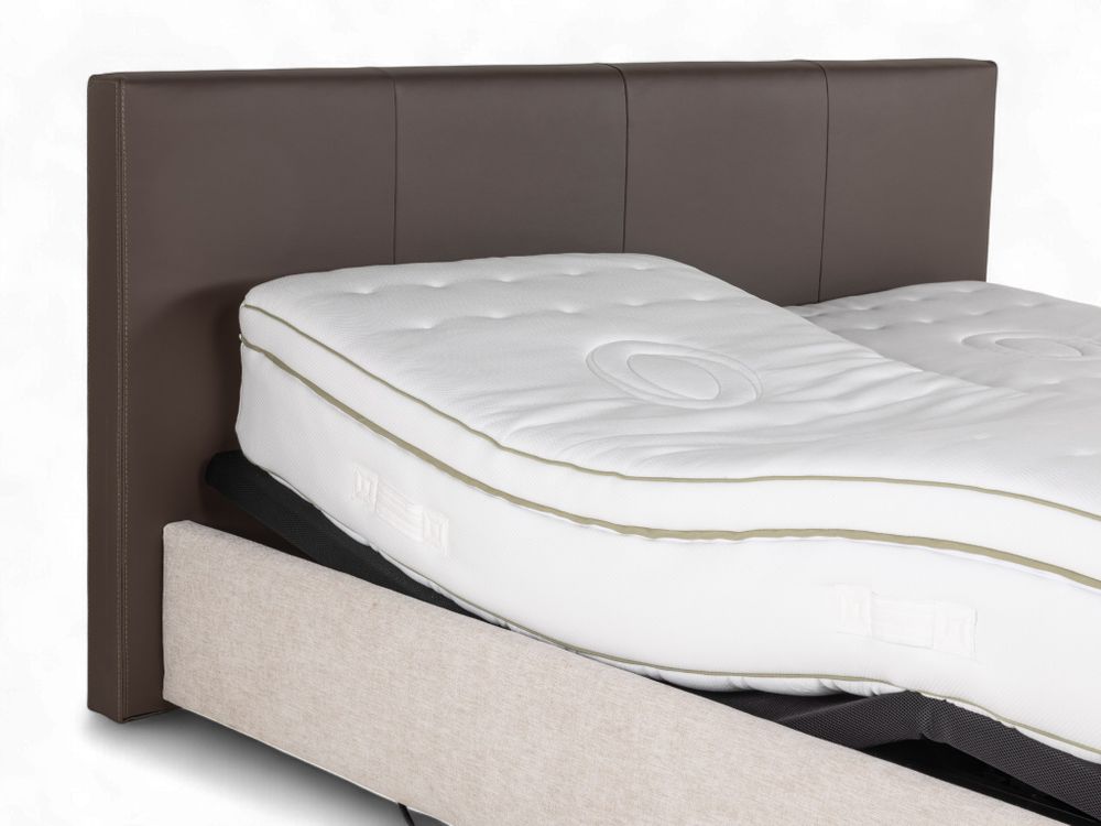Elektrische boxspring LILY - Leder Namibo moro / s C-RCB-82-BEDTZ